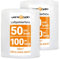 versando 2x Premium Luftpolsterfolie extra stark 100m x 0,5m Versand, Verpackung, Umzug Noppenfolie Bubble Wrap LPF Rolle