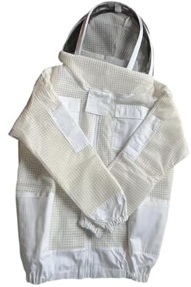 Colcolo Imkeranzug, Kleidung, Anti-Stich-Jacke, atmungsaktives Mesh, Baumwolle, bequem, mit Taschen, Ausrüstung, Imkerkostüm, XXL