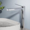 EMKE Wasserhahn Bad Chrom, 335 x 233 x 46 mm, Messing, Keramikkartusche, Badarmatur, Mischbatterie Waschbecken-Armatur einfache Installation, Wasserhahn mit Luftsprudler, Waschtischarmatur