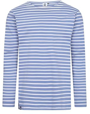 HANSEHELD Herren Streifenshirt GOTS Langarm
