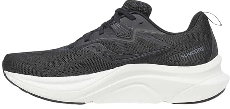 Saucony Men's Tempus 2 Sneaker, Black/White, 9 UK