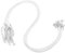 sourcing map 10pcs 20 Inch Waxed Necklace Cord, Bulk Necklace String with Clasp 1.5mm Waxed Leather Cord Rope for Jewelry Making DIY Bracelet Pendant,White