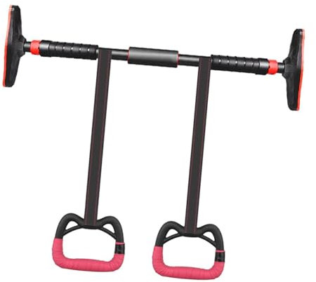 Perfeclan Klimmzugstange für die Tür, stabile, verstellbare Krafttrainings-Tür-Reckstange mit Ringen, Heimübung für Erwachsene und Kinder, 120cm bis 160cm