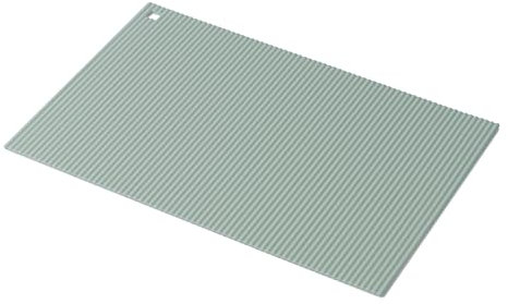 Zeal Large Silicone Trivet Mat Kitchen Worktop Protector for Hot Pots and Pans (36 x 24 cm) - Heat Resistant Mat, Non-Slip Rectangle Trivet (Sage Green)
