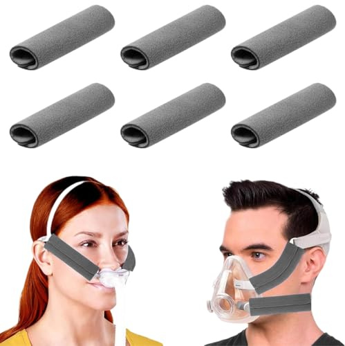 JEYORZY 6 Stück CPAP Gurtbezüge Gesichtspads CPAP Komfortpolster Gesichtspolster Gurt-Komfort-Pads, CPAP Gurtbezüge, CPAP Gesichtspads, CPAP Gurt Komfort Pads CPAP Gesichtspad CPAP Zubehör