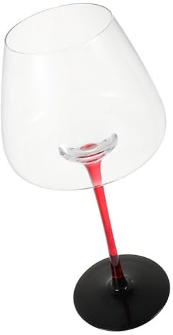 POPETPOP Copa De Vino Tinto Tallo Cristal Transparente Agarre Cómodo Para Cata De Vinos Fiesta De Bodas y Cumpleaños