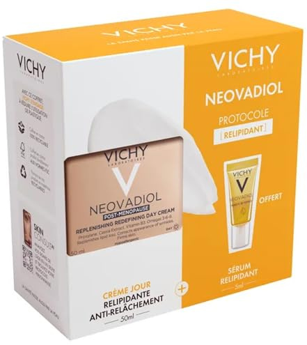 Vichy Neovadiol – Postmenopause Tagescreme gegen Verwischen, 50 ml + Meno 5 Bi-Serum 5 ml