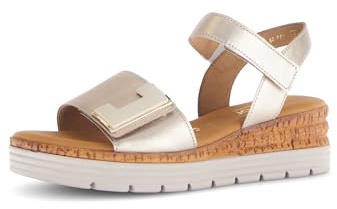 Gabor Damen Plateausandalen, Frauen Sandalen,Moderate Mehrweite (G),Puder (82),42 EU / 8 UK