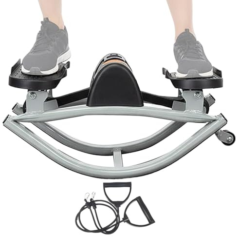 Stepper De Escaleras | Accesorios Gimnasio En Casa con Banda De Resistencia - Equipo Entrenamiento para Core con Step Escaleras - para Glúteos Abdominales Core Torso Sala Dormitorio Balcón Oficina