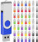 EASTBULL USB Sticks 2GB 50 Stück Speichersticks Bunt Memory Stick 2 GB Einklappbarer DatenSpeicherung Mehrfarbige (2GB, Mehrfarbig 50 Pack)
