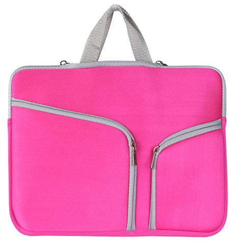 15-17 Zoll Laptoptasche Aktentaschen Handtasche Schulter Tasche Notebooktasche Laptop Sleeve Laptop hülle für Laptop Dell Alienware/MacBook/Lenovo/HP Pink