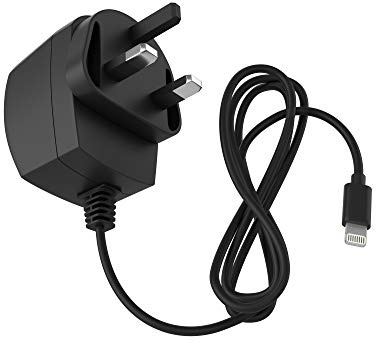 Kit MFI iPhone/iPad/iPod Lightning Mains Charger - Black