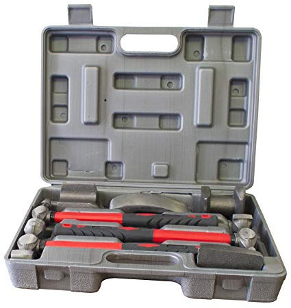 Peraline Coffret kit Carrossier marteaux tas 7 Pieces pour debosselage carrosserie
