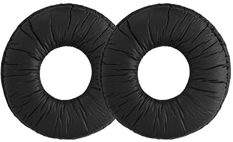 kwmobile 2x Cuscinetto Cuffie Compatibile con Sony MDR-ZX110 / MDR-ZX310/ MDR-ZX330 Pad - Cuscinetti Ricambio Cuffie Over Ear Simil Pelle - nero