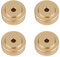 4xUnterlegscheibe für Spikes,4 Stücke 20x8mm Aluminium Füsse Amplifier Pads Verstärker Füße,Stoßdämpfer Pads Füße Shock Absorber Isolierung Füße Mat für Verstärker/HiFi-Geräte(Gold)