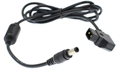 Eonvic 12V V-Mount D-Tap to 2.1 * 5.5mm DC Barrel Power Cable for Atomos Shogun Monitor (DC Straight Cable)