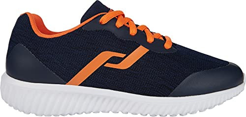 Pro Touch Roadrunner II V/L B Straßen-Laufschuh, Navy/Orange, 38 EU