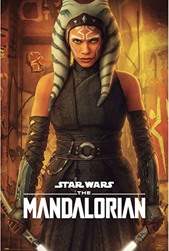 empireposter Star Wars - The Mandalorian - Ahsoka Tano - Poster Plakat Größe 61x91,5cm + 1 Packung tesa Powerstrips® - Inhalt 20 Stück