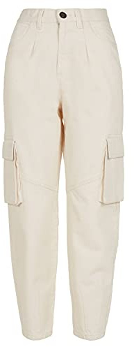 Urban Classics Damen Ladies Ballon Fit Cargo Twill Pants Freizeithose, Sand, 30W EU