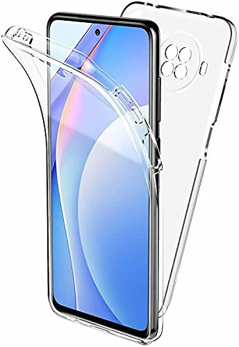 Cracksin 360° Grad Handyhülle für Xiaomi Mi 10T Lite 5G Transparent Displayschutz Vorne/Hinten Anti-Gelb Kratzfest Schutzhülle Handyhülle TPU+PET Cover