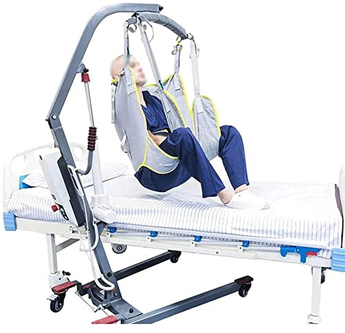 MYENA Hoist for Lifting Elderly, Deluxe Padded Toileting Patient Lift Sling with Head Support, Divided Leg Shower Sling for Patient Lifts
