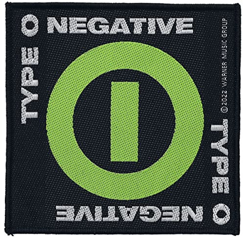 Type O Negative Negative Symbol Unisex Aufnäher schwarz/grün 100% Polyester