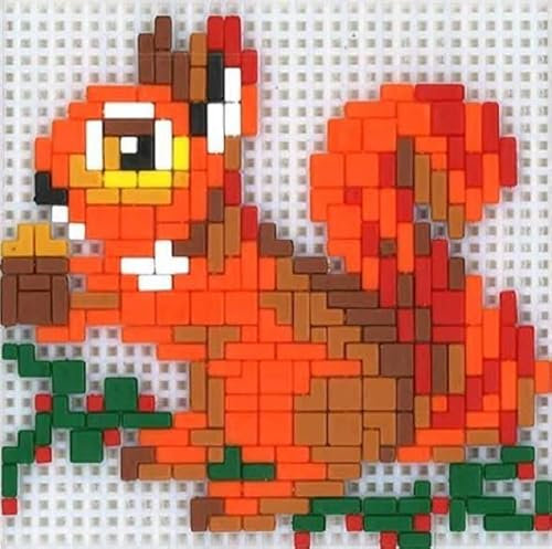 stickit Mini Stecksystem Eichhörnchen mit Nuss ca. 500 Teile Nr. 42278