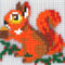 stickit Mini Stecksystem Eichhörnchen mit Nuss ca. 500 Teile Nr. 42278
