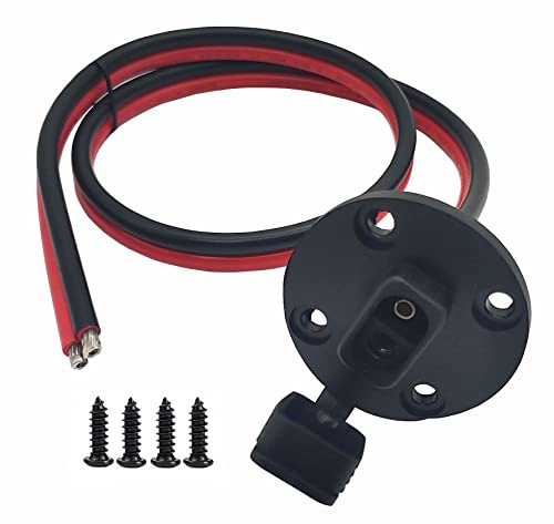 COSTERON 10AWG Solar SAE Buchse Seitenwandanschluss, 2 Fuß SAE Solar Quick Connect Panel Unterputz-Steckerkabel, wetterfestes SAE Verlängerungskabel, mit 4 Schrauben, für Automobil- und Solarpanel