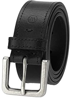 Wrangler Herren-Ledergürtel für Jeans, Khakis, Schwarz, 36