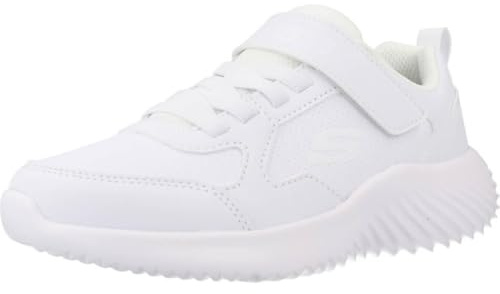 Skechers Bounder - Power Study 405626L-WHT, Boy,Girl Sneakers,Sports Shoes, White, 28 EU