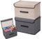 kuivoo 2PS Pet Toy Storage with Lid,Personalised Dog Cat Toy Box Storage Basket Bin Organizer,Perfect Fabric Collapsible Box for Organizing Dog Cat Puppy Toys and Food
