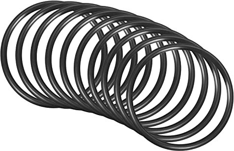 QUARKZMAN 10 Stück Nitrilkautschuk Gummiringe Abdichtung O-Ring 75mm x 65mm x 5mm für Wasserhahn Klempner Reparatur Dichtung Verbindung, Schwarz