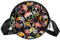 Messenger Bag Gothic Punk Skull Head Crossbody Tasche für Frauen Rund, Mehrfarbig, 6.7x6.7x2.3 in, Sling Rucksäcke