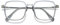VEVESMUNDO Blaulichtfilter Lesebrille Metall Groß Stylisch Rechteckig Anti Blaulicht Lesehilfen Sehhilfe Brille für Damen Herren (1 Stück Transparent Grau Brille, 2.0)