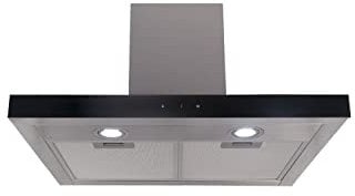 electriQ 60cm Slimline Touch Control Cooker Hood - Stainless Steel