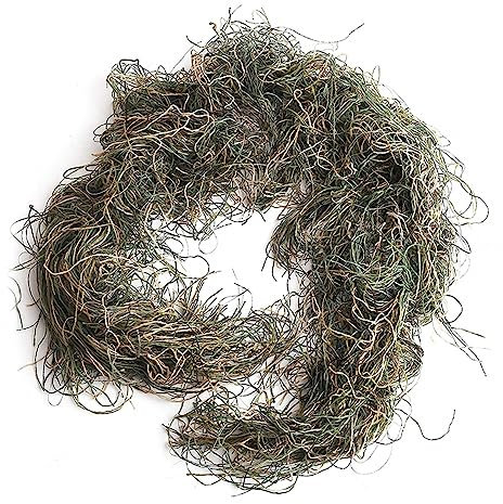 MiOYOOW Ghillie Rifle Wrap,Ghillie Gummigurt um Camouflage Ghillie Seil mit Camouflage Gummiband für die Jagd Schießen Wildfotografie