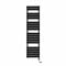 NRG Prefilled Flat Panel Electric Heated Towel Rail Radiator Black Thermostatic Bathroom Warmer with Touch Screen Display 1800x450mm - 1000W