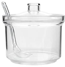NaLoRa Candy Dish Seasoning Sugar Jar Condiment Pepper Canister Pot Box Dispenser Acrylic Transparent Container Clear Tea Pots Containers Can