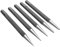 5-Piece Center Punch Set – Hardened Steel, Round Shank, Knurled Grip – 1/16 to 5/32 Tip Sizes – Tapered Point, Precision Marking Tool for Metal, Wood, Plastic – S117PC Style