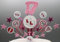 Stars Hearts on Wires Learner Driver Glitter or Non Glitter Cake Spray Explosion Cake Topper Decoration personalised 17th 18th 19th 20th 21st 30th 40th Stars Hearts any age any colours 020
