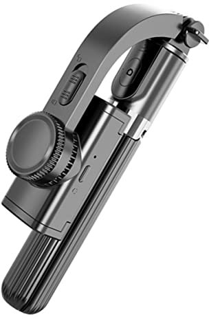WATIIFUFU 1ensemble Stabilisateur De Smartphone Handheld avec Trépied Gimbal Antivibration Rotation Support pour Photographie Mobile Et Selfie Noir