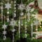 10-teilig Christbaumschmuck Eiszapfen und Schneeflocken Anhänger, Acryl Schneeflocken Christbaumschmuck eiszapfen Anhänger Klare Acryl Kristall Schneeflocken deko Weihnachtliche Winterdekoration