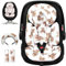 TinlyFinly Infant Car Seat Insert with Extra Cushion for Preemie to Toddler, Reversible Newborn Carseat Insert Head Support, Fits for Stroller, Baby Swing, Rocker, Bassinets, Bouncer (Teddy Bear)