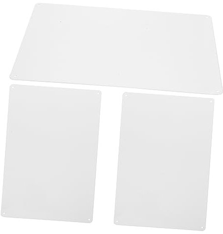 Cabilock 3stücke Teiliges Blankes Stabile Diy-metalltafeln Für Wandkunst Rostfreie Leere Eisenplatten Vielseitig Bedruckbar Für Kreatives Basteln Und Dekoration