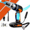 Bonplus BP Aspirateur d'ordinateur, souffleur à poussière électrique, compresseur électrique, gonfleur à roulette, 4 en 1, 120 W, puissance 9 000 Pa, avec LED, air comprimé, pour voitures, canapés, PC