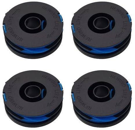 esmusssein 4Pcs Spool & Line for Spear and Jackson GT450, GT600, N1F-GT-280/450-D, 56030ET Strimmer Trimmer, Strimmer Spool Grass Trimmer Spool Replacement