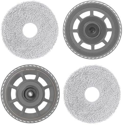 Heykewi Paños de fregona con Soporte de Repuesto para Dreame Matrix10 Ultra / X50 Ultra Complete / L50 Pro Ultra / X50 Master / L40s Pro Ultra/Mova V50 Ultra Complete / P50s Ultra Robot Aspirador