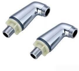 Lot de 2 pieds de robinet de baignoire, mitigeur de douche, adaptateur de pieds de remplissage de baignoire, installation facile pour robinet