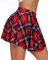 Avidlove Mini Jupe Femme Sexy Ligne A Taille Haute Courte Jupe Patineuse Élégante Plissée Extensible Basique Décontractée Tennis Rouge XL